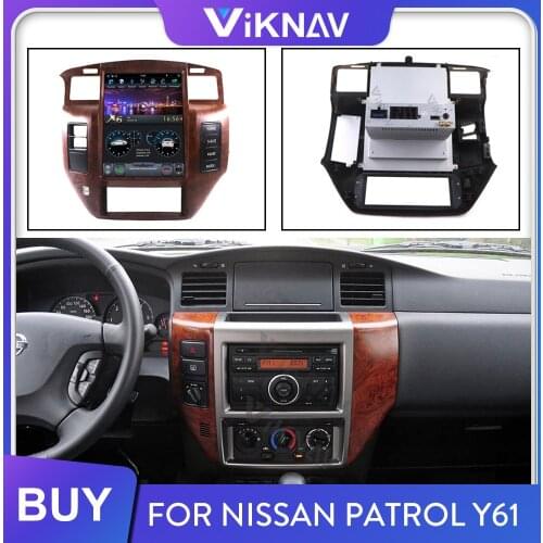Car Radio for Nissan Patrol Y61 2004-2019 Android Head Unit Multimedia Player Stereo Receiver GPS Navigation Vertical Screen