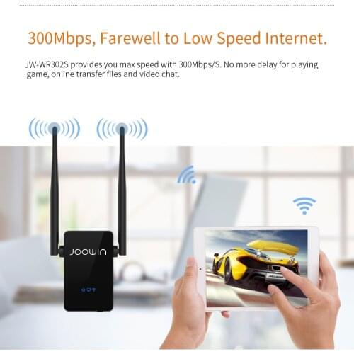 Joowin 300M Wireless WiFi Repeater 10dbi Antenna Strong WiFi Signal Amplifier Wireless Router WiFi Range Extender Expand Booste