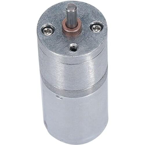 12~1360 RPM High Torque Reduction Electric Motor Micro Speed Geared Motor Eccentric Output Shaft 6V/12V/24V 25GA370