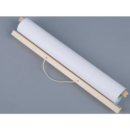 Multi-Size Canvas Painting Wooden Color Black Scroll Anime Poster Hanger Frame