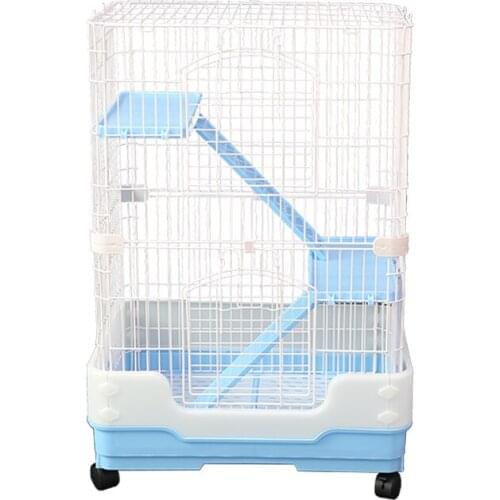 Lejia Rabbit Cage Pet Squirrel Dragon Cat Ferret King Luxury Guinea Pig Mink Villa Anti-spray Urination