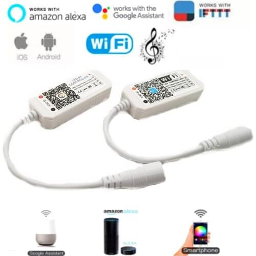 Magic Home DC5V 12V 24V Bluetooth-compatible Wireless WiFi RGB/RGBW IR RF LED Controller for 5050 WS2811 WS2812B Pixel led strip