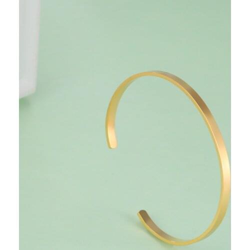 Lemegeton Personalized Custom Name Bracelet For Women Engrave ID Words Open Cuff Bangle Stainless Steel Jewelry