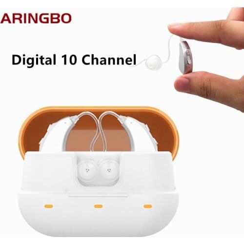 Best Rechargeable Hearing Aids Noise Reduction Invisible Hearing Aid Sound Amplifiers Wireless Ear Aids for Elderly Dropshipping