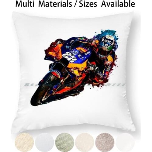 Racer Fanart Pillow Case Throw Pillow Cover Cotton Linen Flax Moto Miguel Oliveira Race Raider 88 Gp Racing Creative Trending