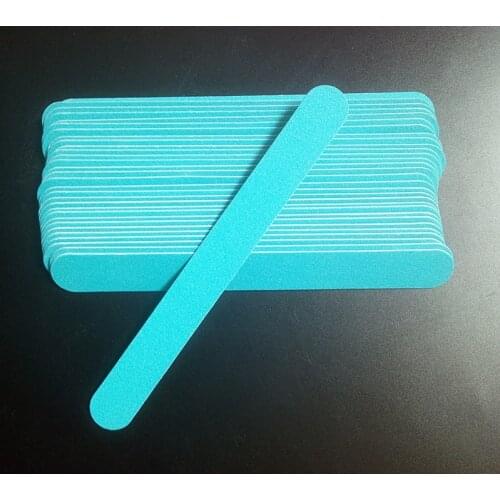 50pcs 100/180 Nail Files Wood Chips Nail Art File Nails Polish Tools Nail Accessories Blue Color Sanding File Buffer Block