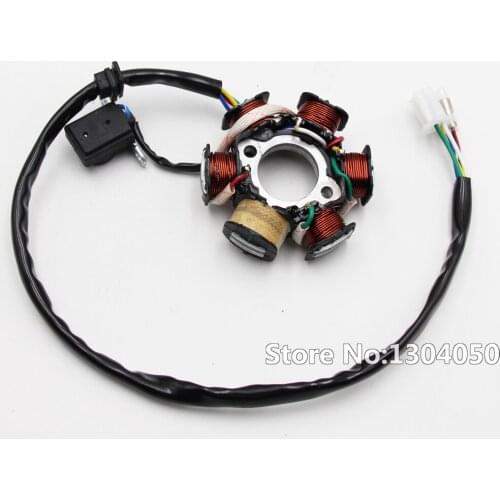 MAGNETO STATOR 6 COIL POLE GY6 125cc 150cc SCOOTER ATV GO KART LANCE ZNEN JONWAY COOSTER SUNL JCL new