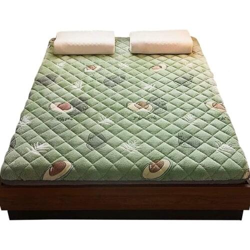 Comfortable Soft Fold Milk velvet Tatami Mattress students dormitory Thick 4cm Topper Tatami Mattress twin queen king size