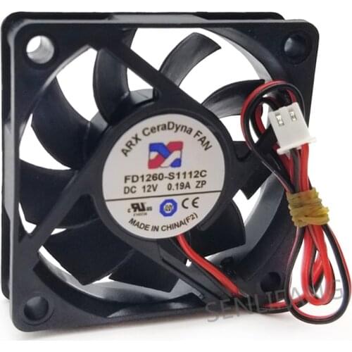 For ARX FD1260-S1112C DC 12V 0.19A ZP 60X60X15mm Server Cooler Fan