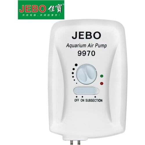 JEBO Battery Storage Air Pump AC/DC Dual Use For Aquarium Fish Tank Portable Pump Adjustable Air 24 Hours Battery Life 9970