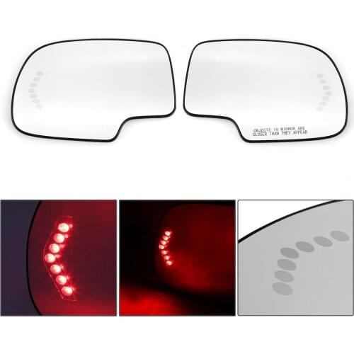 TAIHONGYU 2pcs Turn Signal Heated Mirror Glass 88944391 88944392 Fit For GMC Chevy Cadillac 2003 2004 2005 2006 2007