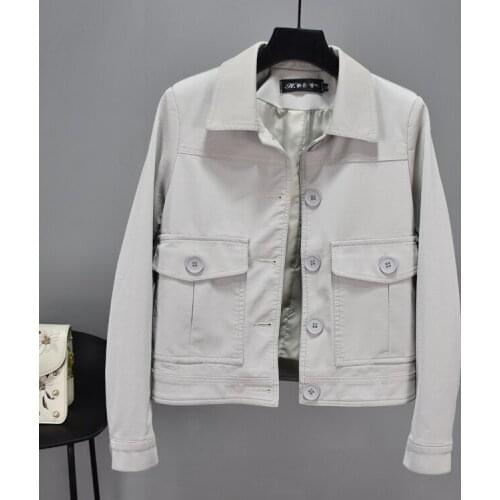 Black Faux Fashion Womens Pu Leather Jacket Short 2020 Spring Autumn Abrigo Mujer Pph561