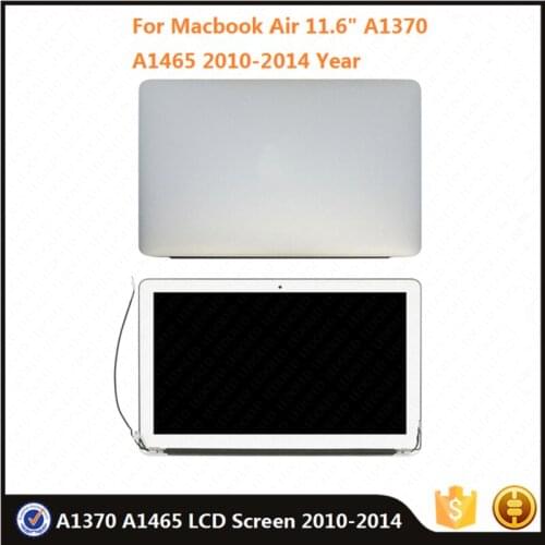 Original A1370 2010-2012 LCD Screen For Macbook Air 11.6" A1465 2013-2015 Year Full Assembly Laptop Display Replacement Tested