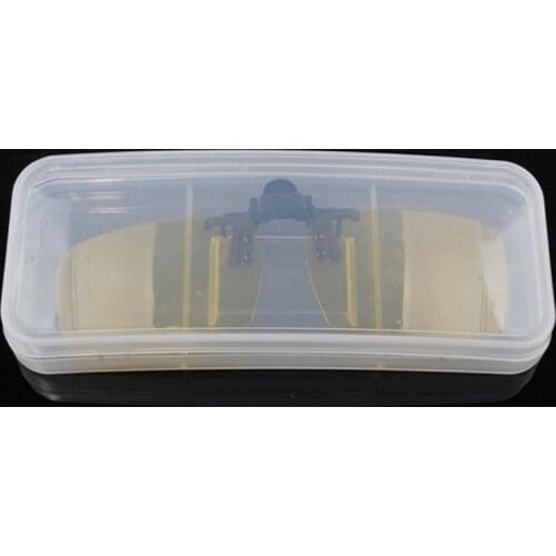 1Pcs Durable Plastic Transparent Sunglasses Case Clip On Glasses Box Eyewear Protector