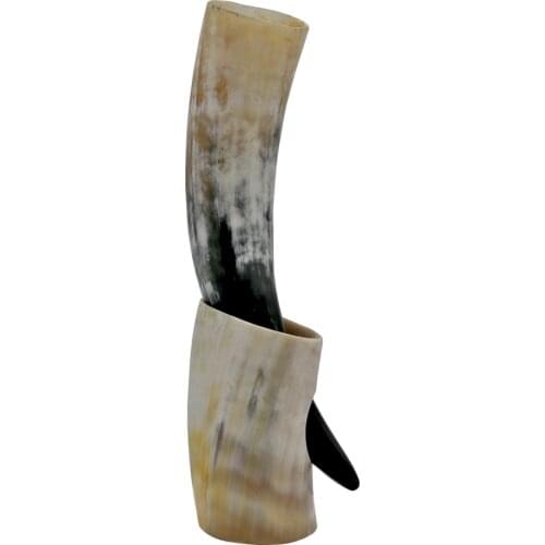 100% Handicrafts Home Real Viking Drinking Horn Mug with Stand Cups Beer Wine Goblet Chalice Tankard Beaker Vessels