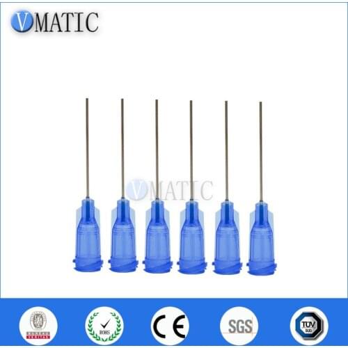 High Quality 100Pcs 1'' Inch Tube Length Glue Dispensing Luer Lock Needles 22G Syringe Needle Tip 100Pcs