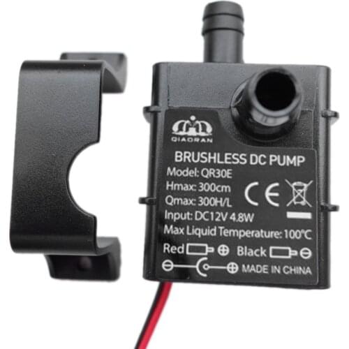 2010 New Ultra-quiet DC 12V 4.2W 240L/H Flow Rate Waterproof Brushless Pump Mini Submersible Water Pump QR30E