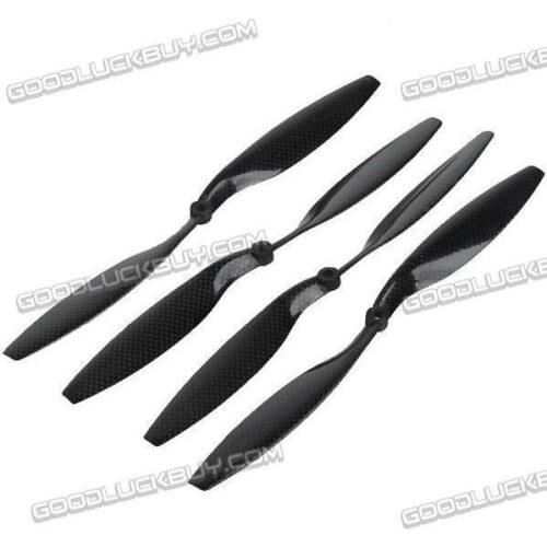 2X 100% Real Carbon propeller prop CW/CCW 1245/1245R QuadRotor Quad Multi-Copter 2pairs