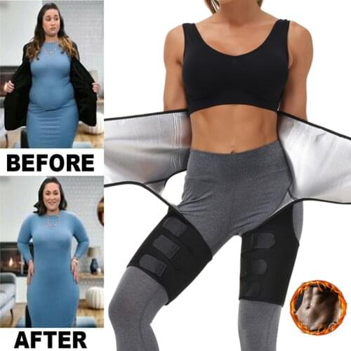 Waist Trainer for Women Weight Loss 3 in 1 Waist Thigh Trimmer Butt Lifter Premium Silver Waist Trainer Sauna Shaper Sweat Belt