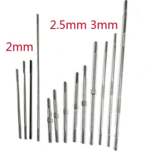 4pcs M2 M2.5 M3 Push Rod CW / CCW Thread For Ball Joint RC Airplane Replacement Part