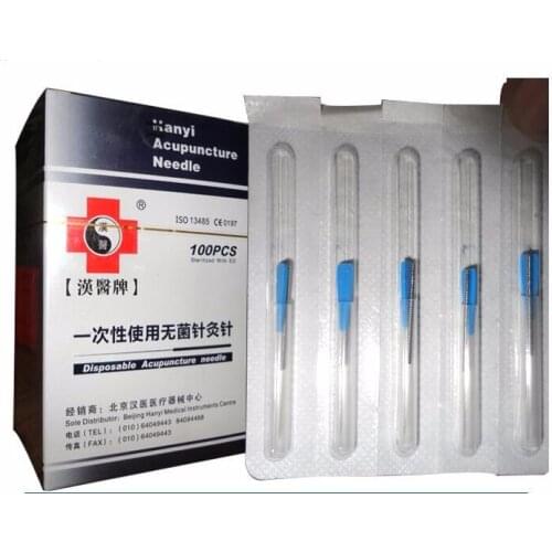 500pcs/lot Disposable Sterile Acupuncture Needle One Needle with One Guide Tube Acupuncture Needles Massage Needle Free Shipping