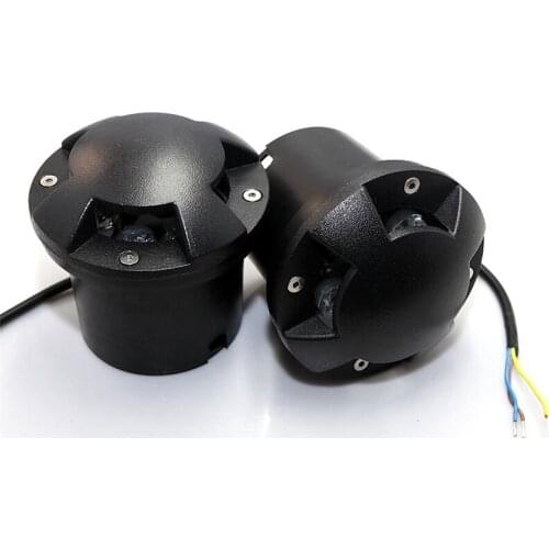 5x2W 10W LED Underground Lamps DC12V AC85-265V Outdoor Lighting IP67 LED Inground Buried Floor Deck Garden Yard Light