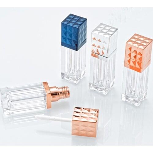 6ml Blue Transparent Lipgloss Tube Lip Moisturizer Winter Protect Lips Makeup Clear Lip Gloss Liquid Lipstick Mini Bottles