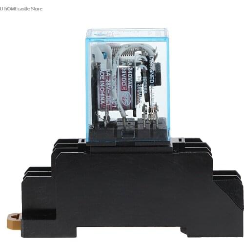 8 Pin PYF08A 220/240 V AC Bobina Power Relay DPDT MY2NJ With Base