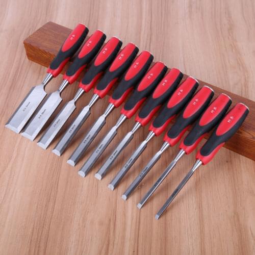1 Piece 6-38mm Carving Chisel Carpenter Tools Knockable Woodworking Chisels CR-V Wood Carving Knife Flat Graver Carving Tool