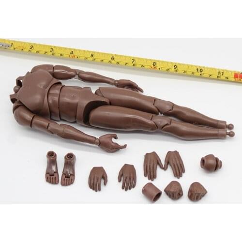 1/6 Scale Figure Male Black Body Model W05-45 fit 12 inches Black Man Head Sculpt Action Figure Accessories Toys