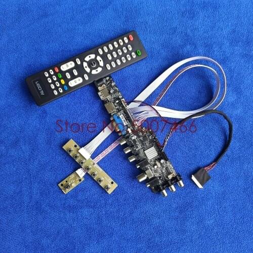 Fit B156XW03 V.0/V1/V2 B156XW06 V0/V1 screen 40pin LVDS 3663 TV digital AV VGA USB DVB upgrade 1366*768 LCD drive board Kit