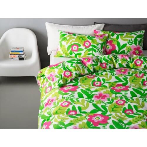 Brand100%Cotton Summer Flowers Print comfortable bedding set bedclothes 4pcs/set duvet quilt cover bed sheet pillow cases