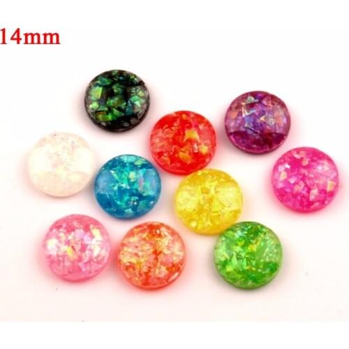 100Pcs Mixed Resin Bling Round Decoration Crafts Beads Flatback Cabochon Kawaii Embellishments For Scrapbooking DIY Accessories