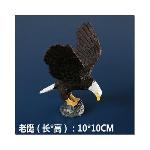 Horse Handmade The eagle owl parrot animal model toy doll ornaments bird bird simulation decoration style statue