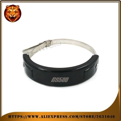 Motorcycle Silencer Round Oval Exhaust Protector Protect Can Cover Circle For SUZUKI GS500 GS500E 500F Scope 100-140mm 4-5.5inch