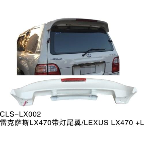 RQXR unpainted ABS tail wing roof visor rear spoiler for lexus lx470