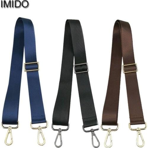 IMIDO Women Men wide replacement straps Nylon shoulder belt bag handles handbags accessories parts for bags correas Blue STP161