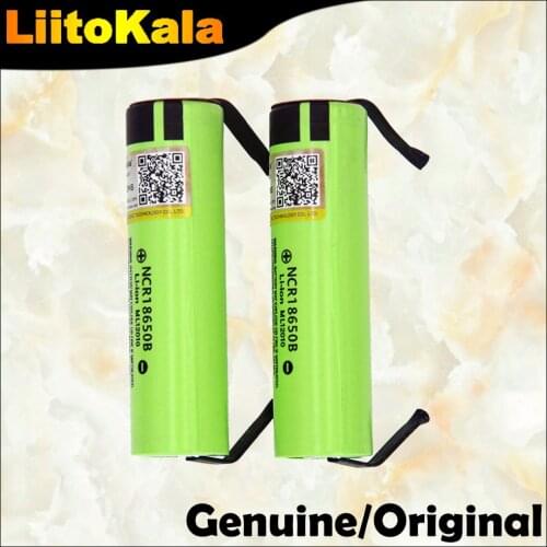 2020 New Liitokalanew original NCR18650B 3.7V 3400mAh 18650 rechargeable lithium battery for battery + DIY nickel piece