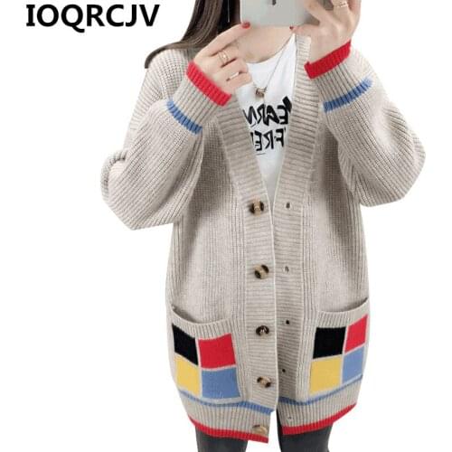 2019 Autumn New Cardigan Sweater Women Single-breasted Knit Cardigans Coat Long Sleeve Casual Knitted Jacket Female Tops R708