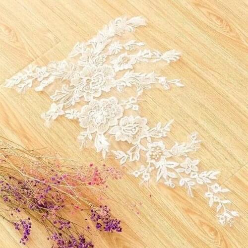 New decorative three-dimensional flowers DIY wedding dress car bone lace patch