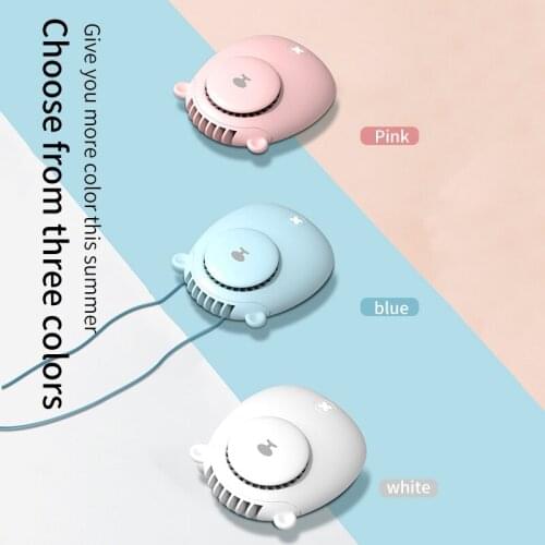 Bear Portable Electrical Neck Fan with Large Battery Capacity Three Speed Wind Halter for Sport Outer Door