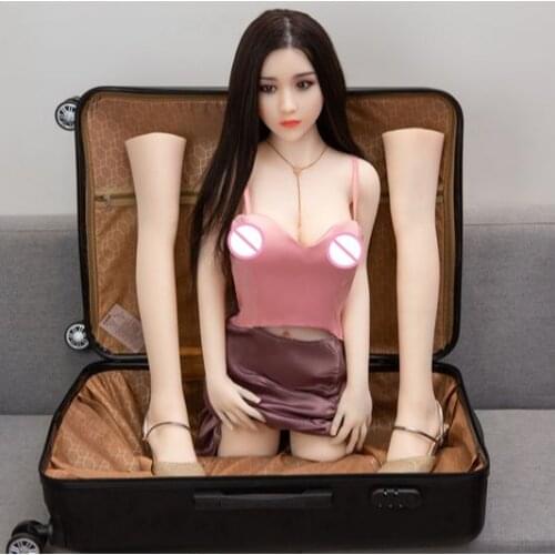 158cm Real Full Silicone Head Sex Doll TPE Body Lifelike Breast Love Dolls For Men Detachable Body Sexy Dolls Japanese Sex Toys