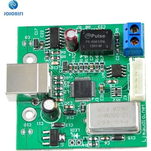 USB to SPDIF Coaxial I2S Processor TE7022 Chip Supports 24-bit 96K Sampling DAC Assembled Board LJM