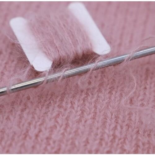 In 70 30 mohair wool thick hand woven mohair yarn containing gold silk knitting weaving by hand