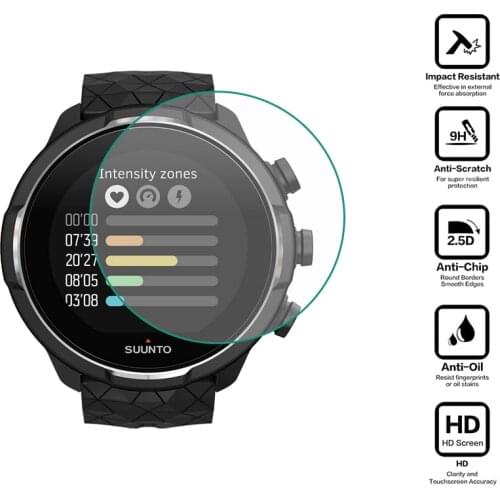 Tempered Glass Clear Protective Film Protection For Suunto 9 Baro Suunto9 Peak Watch Smartwatch Display Screen Protector Cover