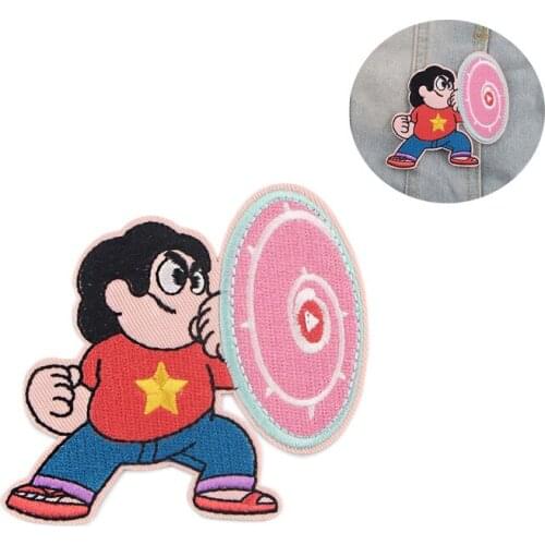 R955 1pcs Cartoon Sticker For Clothing Applications Patches On Clothes Iron Embroidered Patch For Backpack Badge