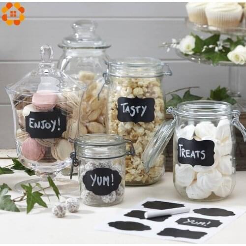 1Pack Blackboard Sticker Craft Kitchen Jar Organizer Labels Chalk Board DIY Candy Bag For Home Room Wall Cup Decorative Sticker
