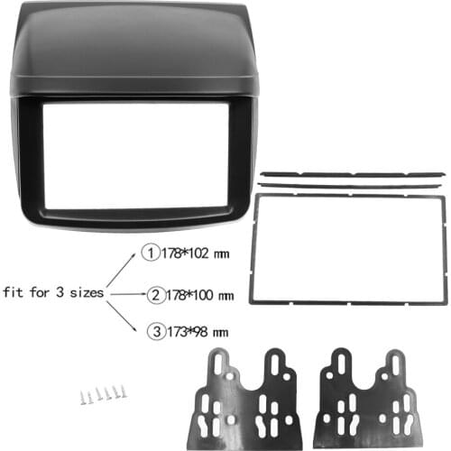 2 Din Fascia For Mitsubishi Pajero Sport Triton L200 Radio DVD Stereo Panel Dash Mounting Installation Trim Kit Face Frame