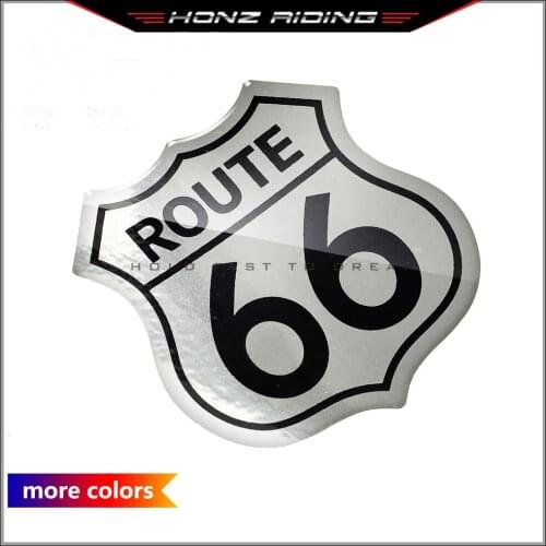 3D Car Sticker Styling America US Historic ROUTE 66 Road Logo Motorcycle Tank Pad Decal Sticker
