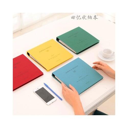 DIY Scrapbook Album Concert Tickets Paper Money Collection Book PU Leather Paper Movie Tickets Collection Album Instax Nct XX